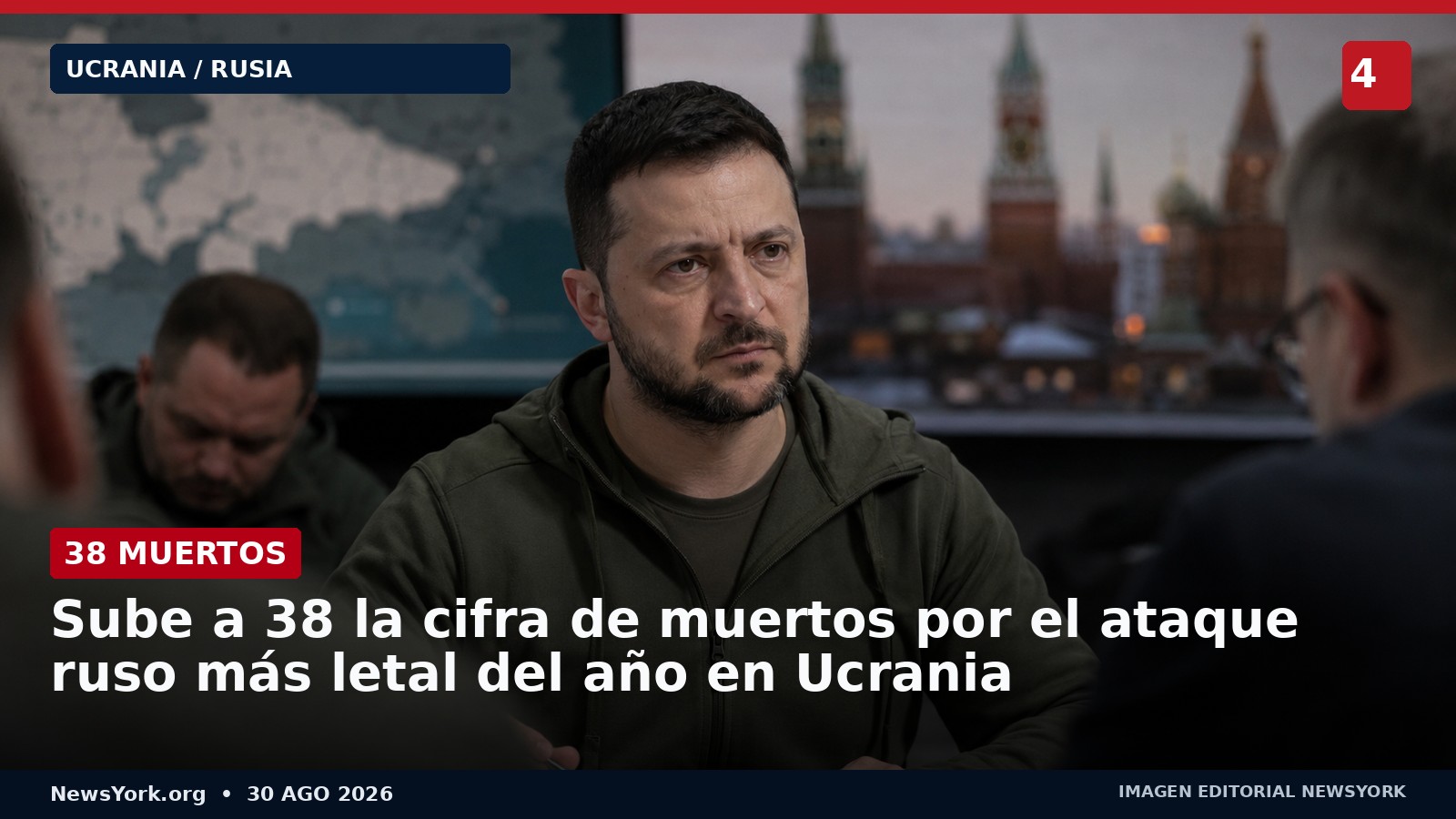 Sube a 38 la cifra de muertos por el ataque ruso más letal del año en Ucrania