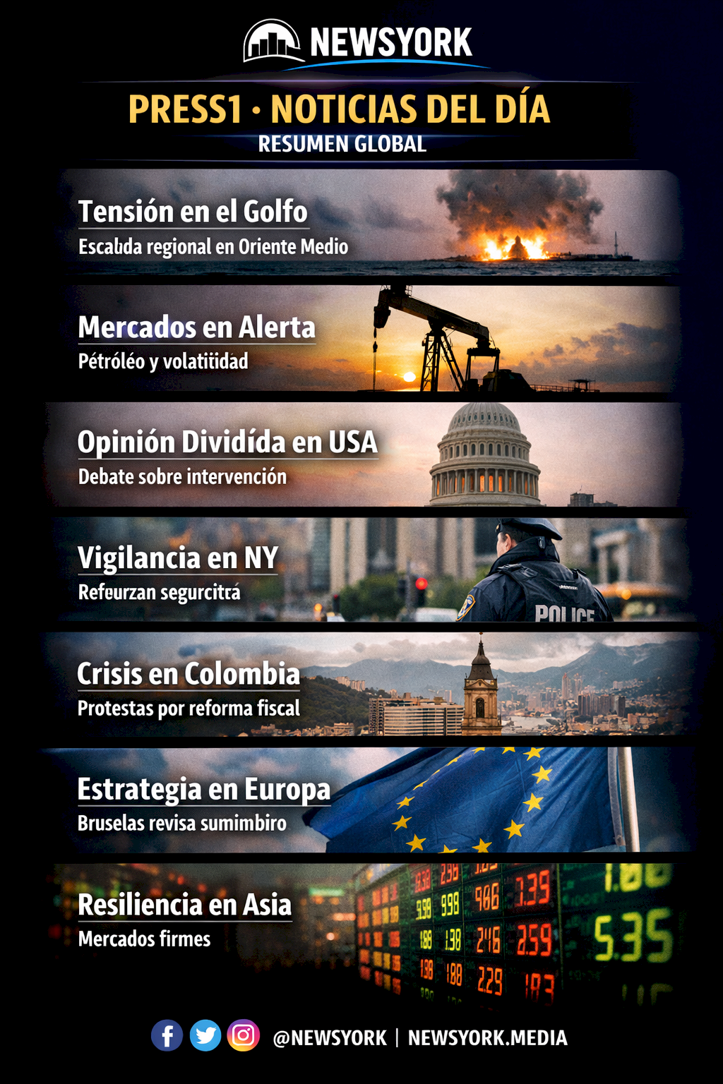 Resumen de noticias del día